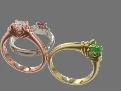 Women Ring Luxury 3D print model