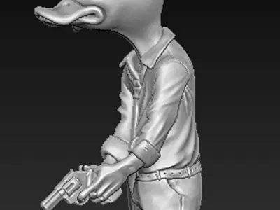 Character Duck 3D Model 3D print model