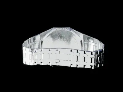 Designer Watch Low-poly 3D model