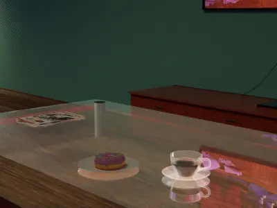 Livingroom scene 3D model