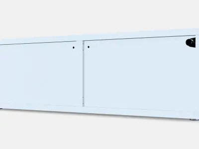 BESTA Shelf unit with doors 22 Low-poly 3D model