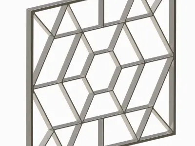 Fancy Window Grill 3D print model