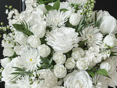 Flower Set 027 Flower basket 3D model