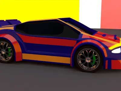 Sci Fi Car  3D model