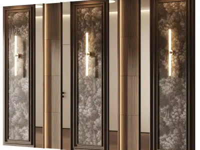 Decorative V90 Wall Panels 3D model