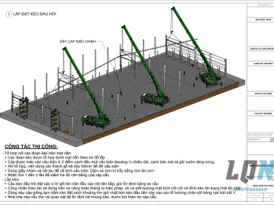 Steel Factory Construction Measures 3D model
