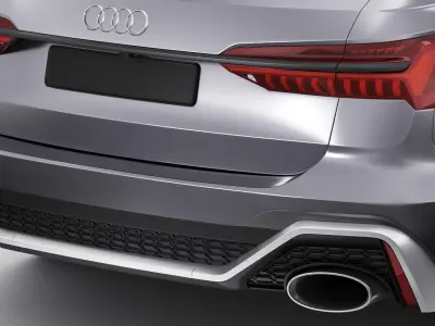 Audi RS6 avant 2020 3D model