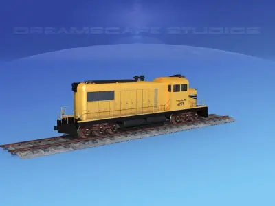 Diesel Locomotive V02 3D model