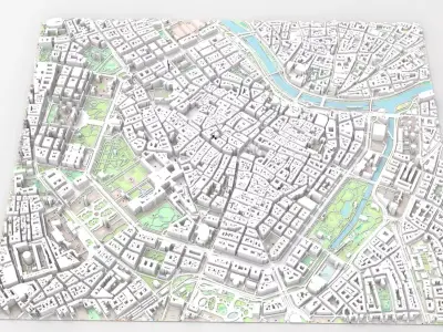 Cityscape Vienna Austria 3D model