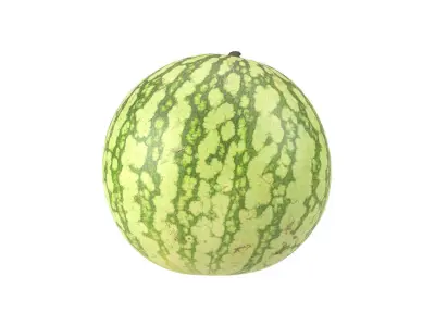 Photorealistic Watermelon 3D Scan 3D model