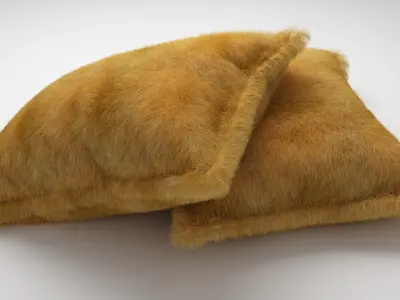 Fluffy Pillows for bedroom  living room decor  and car cushion  3D model