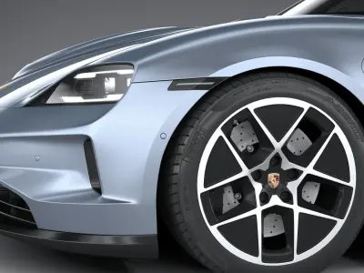 Porsche Taycan 2025 3D model