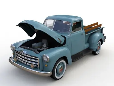 GMC 9300 PICKUP TRUCK 1952 3D model