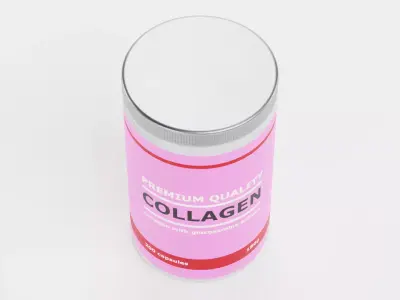 Collagen - Product Concept Packaging Low-poly 3D model