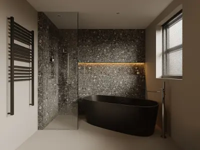 bathroom interior scenes 3D model