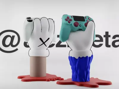 Kaws BFF Companion Hand Controller Stand PS and Xbox for Print 3D print model