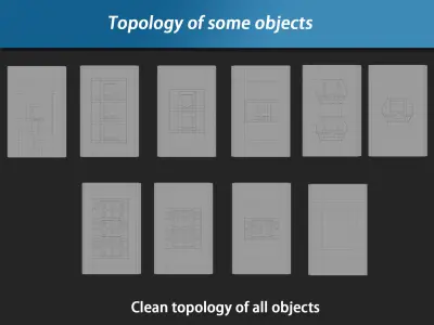 Outlet Pack House Decoration Low-poly 3D model