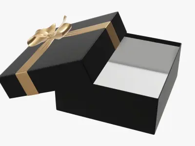 Wrapped Christmas gifts 03 3D model