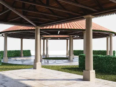 Outdoor Hall 3D model