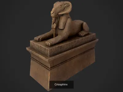 Collection of ancient Egyptian statues