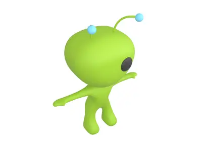 Rato Character 001 Alien v1 Low-poly 3D model