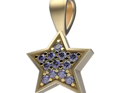 Pendant Stars 3D print model
