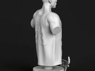 Micheal Jordan 3D Printable 4 3D print model