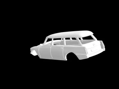 Citroen DS21 Break 3D print model