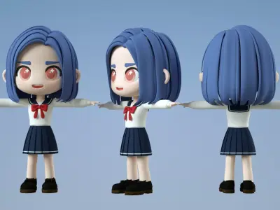 jk girl 3D model