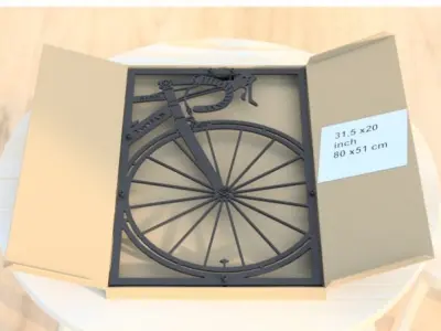 Modern Office Room Decoration Bike  3D print model