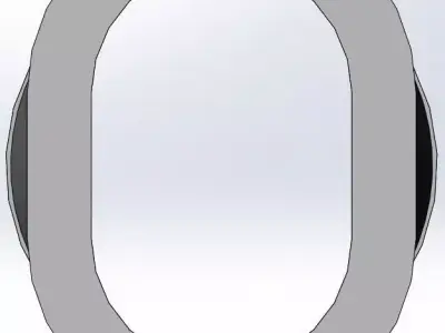 Air Intake Adapter 100mm Hose Connector 3D model