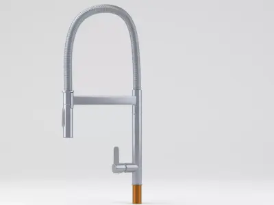 Water Faucet - Tap - Hand Shower Hose - Realistic Low-poly 3D model