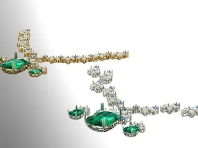 movable marquise service - multi parts 3D print model