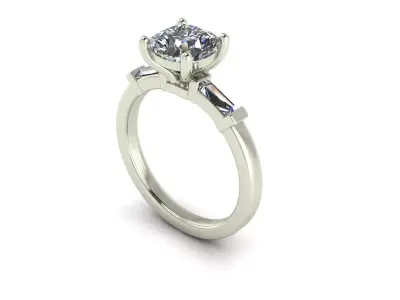 Diamond Women Fashion Ring R11 3D print model