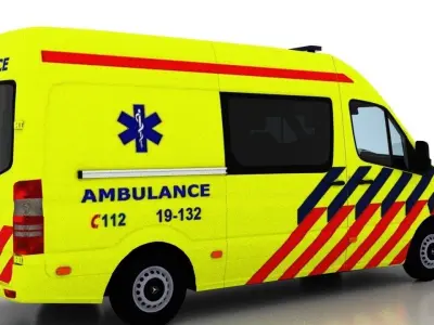 Mercedes Benz Sprinter L2H2 2015 Netherlands Ambulance 3D model