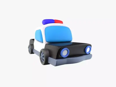 Police Car 3D model