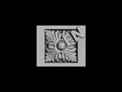 SAMPLE  Bow and  arrows  fireplace mantel 3D model Free 3D model