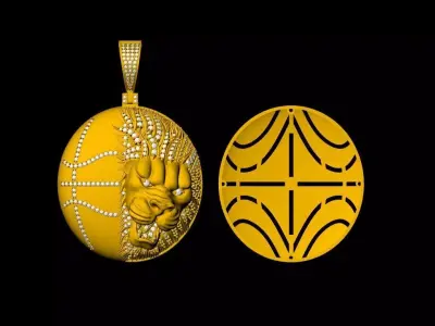 Tiger Pendant - 0121 3D print model