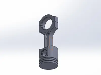Piston and Connecting Rod Assembly 3D print model