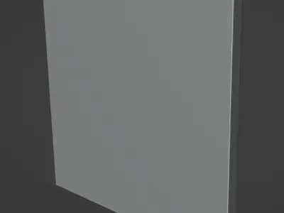 Human Abstract Wall Art Blue Low-poly 3D model