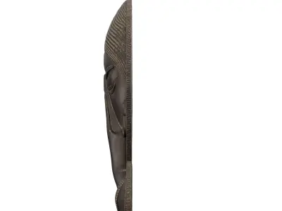 Indian Prayer Pose Welcome Wall Hanging - Cultural 3D Art Model 3D model