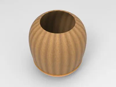 Zuj Vase Low-poly 3D model
