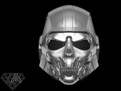 Skullmetall custom helmet 3D print model