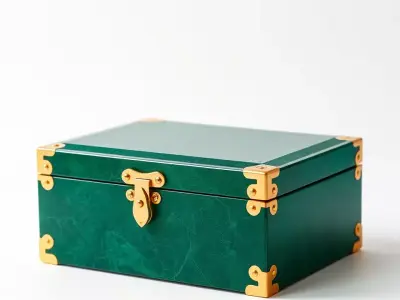 Green Marble with Gold Accents HQ PBR Textures Set Texture