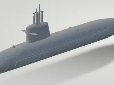 SCORPENE CLASS SUBMARINE SCALE MODEL 3D print model