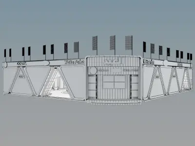 Fair Tent exhibition a366  3D model