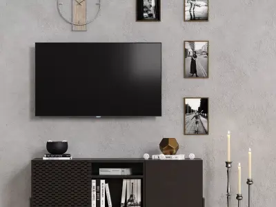 Living room set 02 3D model