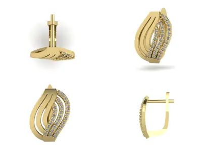 Earrings n 13  3D print model