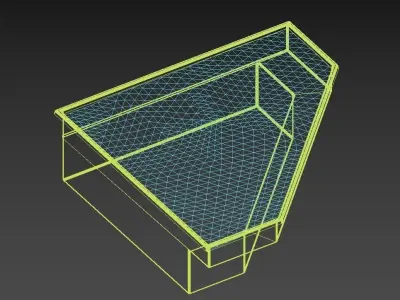 TRIANGULAR POOL 3x3m Free 3D model