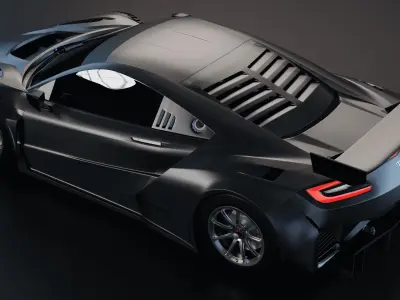 Honda NSX 2019 Low-poly 3D model